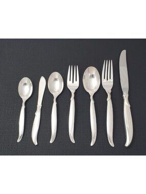 Vintage Rogers Bros “Flair” Silver-Plated Flatware Set + replacements